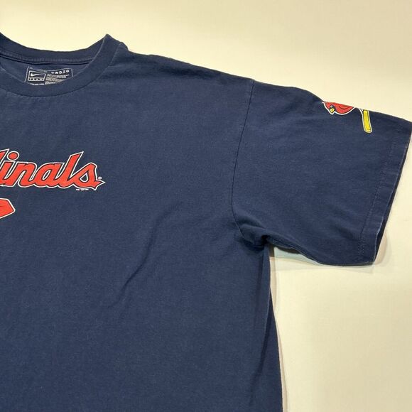 St. Louis Cardinals Shirt Adult XL Extra Large Nike Center Swoosh MLB Logo Men - Picture 7 of 14